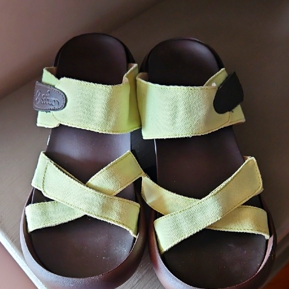 CONGOS WOMEN'S HALF MOON HEEL SANDALS sz 8
